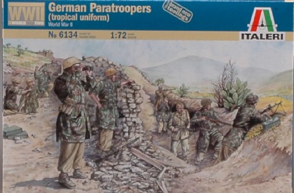 Modellino model kit di montaggio  Italeri  WWII GERMAN PARATROOPERS KIT 1:72