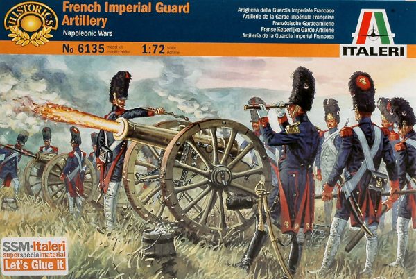 Modellino model kit di montaggio  Italeri  FRENCH IMPERIAL GUARD ARTILLILLERY KIT 1:72