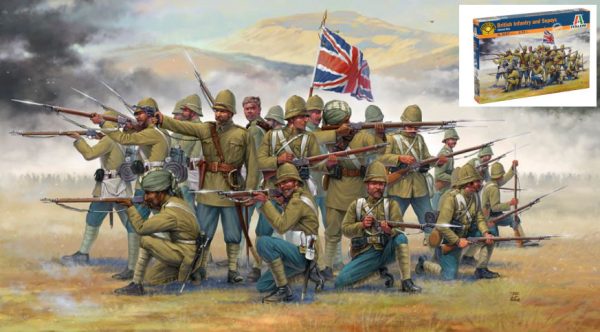 Modellino model kit di montaggio  Italeri  BRITISH INFANTRYSEPOYS (COLON.WARS) KIT 1:72
