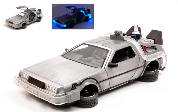 Modellino auto film movie 1:24 DE LOREAN RITORNO AL FUTURO 2 II FLYING VERSION
