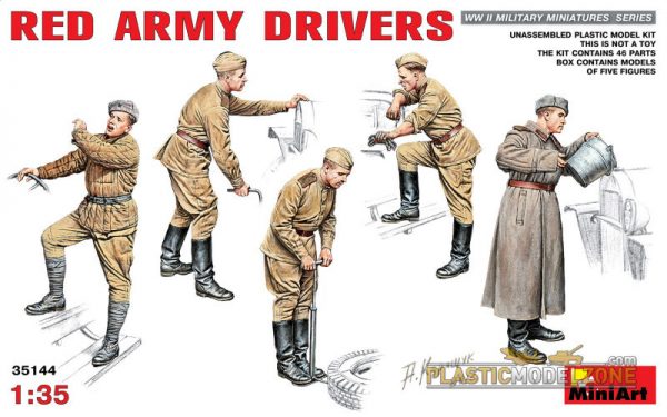 Modellino model kit di montaggio  Miniart  ARMY DRIVERS KIT 1:35