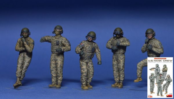 Modellino model kit di montaggio  Miniart  U.S.TANK CREW KIT 1:35