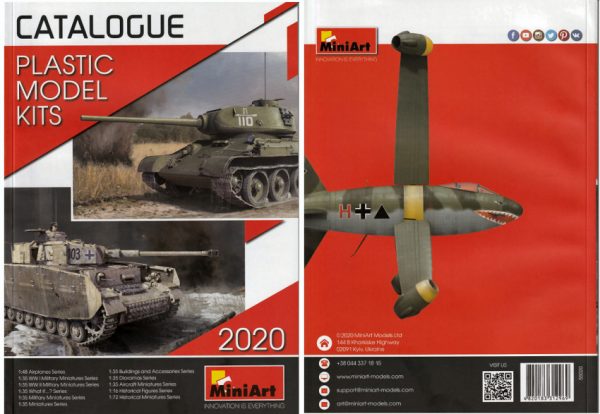 Modellino tank aerei rivista book booklet CATALOGO MINIART 2019 PAG.83 diecast