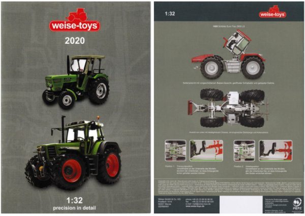 Modellino trattore rivista book booklet Weise-Toys CATALOGO WEISE 2020 PAG.17