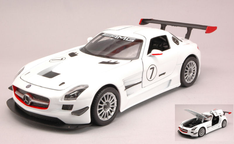 Miniature voiture auto Modèle statique diecast MERCEDES SLS AMG GT3 à l'échelle 1:24