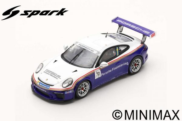 Modellino auto scala 1:43 Spark Model PORSCHE 70 CARRERA CUP SCANDINAVIA diecast