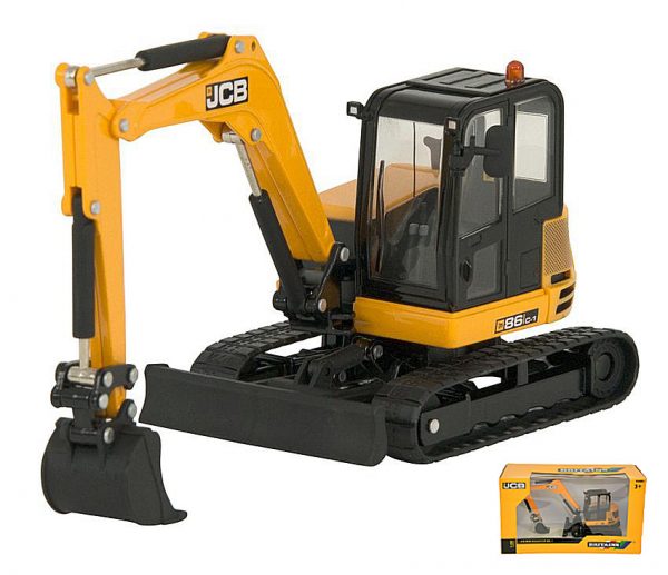 Modellino ruspa escavatore Britains JCB 86C-1 MIDI EXCAVATOR 1:32 diecast cat truck