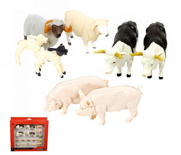 Modellino mezzi agricoli Britains  BESTIAME fattoria ANIMAL VALUE PACK scala 1:32