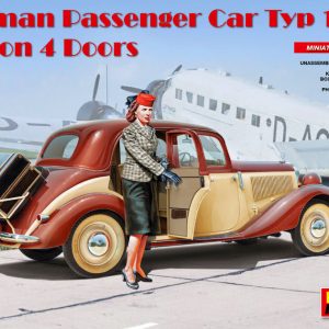 Modellino kit montaggio diorami Miniart GERMAN PASSENGER CAR TYP 170V scala 1:35