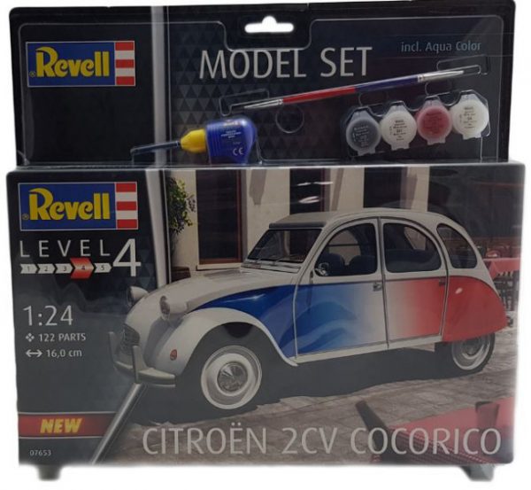 Modellino auto da costruire model kit di montaggio CITROEN 2 CV scala 1:24 2cv