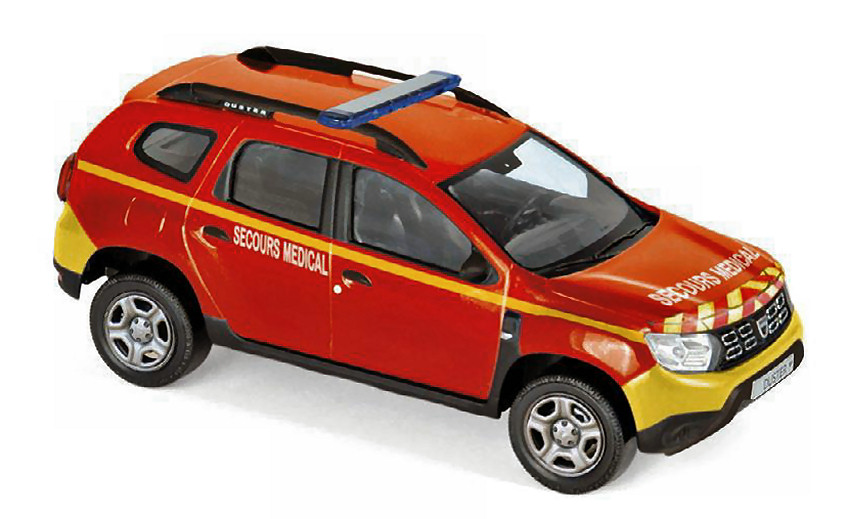 Miniature voiture  Pompiers Norev Dacia Duster Secours 