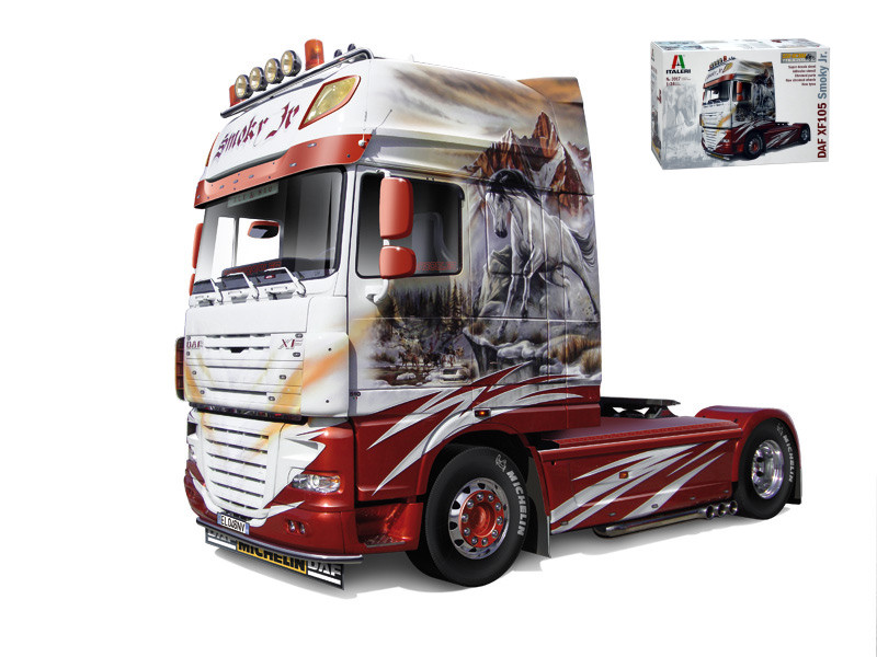 Modellino da montare kit di montaggio CAMION TRUCK LORRY Italeri DAF XF 105  1:24 - Arcadia Modellismo