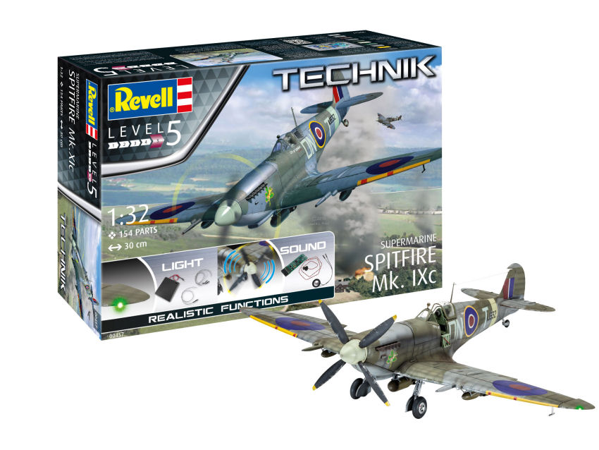 Model aircraft assembly kit Revell SUPERMARINE SPITFIRE MK.IXC 1:32 scale