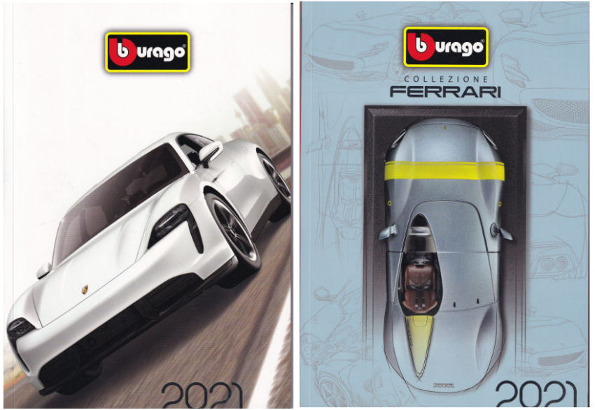 Modellino auto CATALOGO BURAGO 2021 diecast modellismo collezione bburago book Arcadia Modellismo