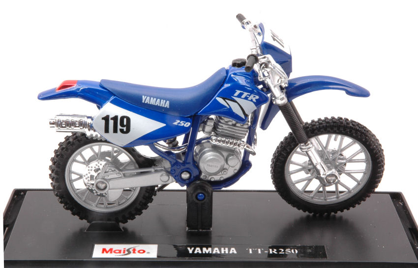 Modellino moto scala 1:18 Maisto YAMAHA TT-R250 diecast motor bike