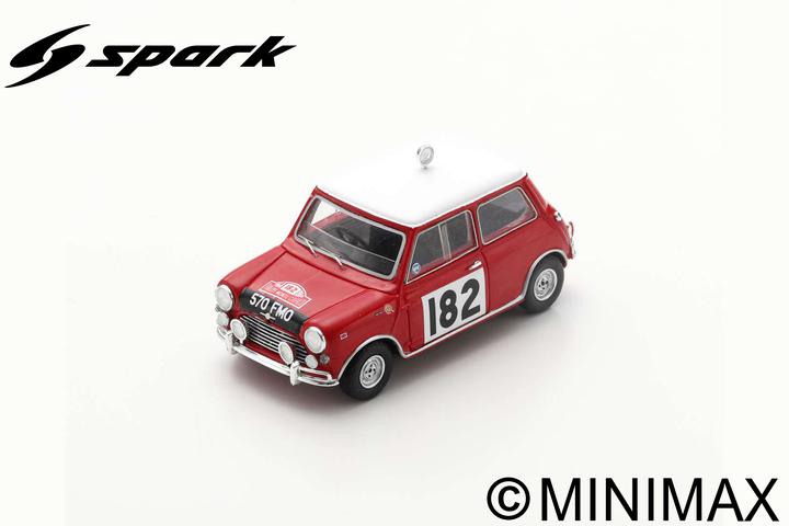 Rally model car scale 1:43 spark model MORRIS COOPER S MONTE CARLO RALLYE