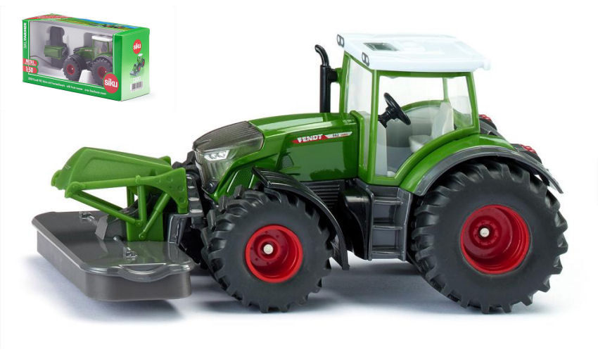 Modellino Siku TRATTORE FENDT TOSAERBA scala 1:50 diecast modellismo  collezione