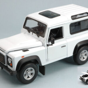 Modellino auto scala 1:24 LAND ROVER DEFENDER 90 diecast jeep modellismo bianco