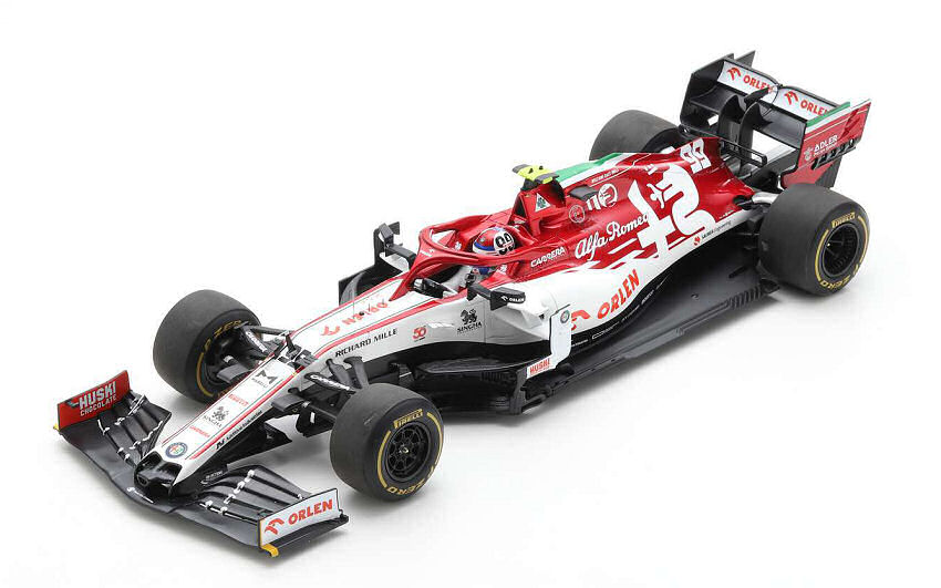 Modellino auto formula 1 F1 Spark model scala 1:18 ALFA ROMEO C39 2020 ...