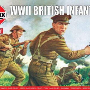 Modellino soldati model kit modellismo diorami Airfix  WWII BRITISH INFANTRY N.EUROPE KIT 1:76