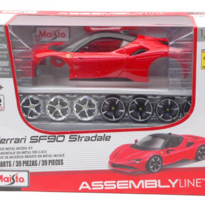 Modellino auto kit di montaggio Maisto FERRARI SF90 2020 scala 1:24 modellismo