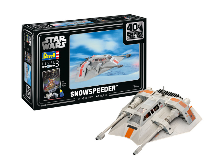 STAR WARS SNOWSPEEDER 40. KIT modellauto 1:29 Space Revell modellbau