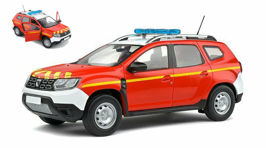Modellauto Auto Maßstab 1:18 solido Dacia Duster PH.2 Pompier Fire diecast  2021