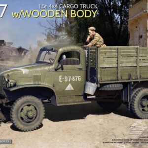 Modellino carri armati militari model kit di montaggio Miniart  1,5 t 4x4 G7107 CARGO TRUCK WWOODEN BODY KIT 1:35