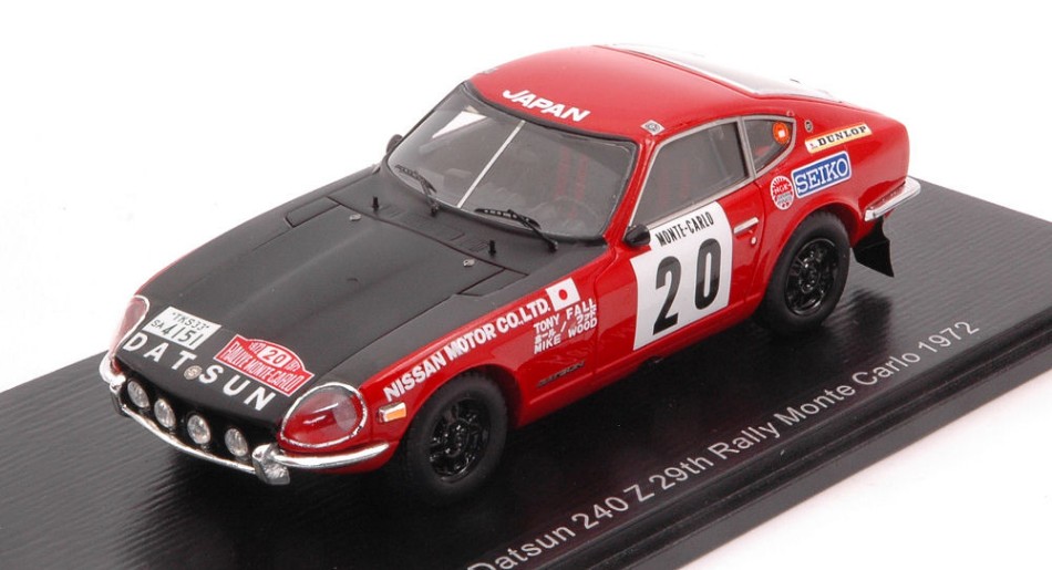 spark model rally car scale 1:43 vehicles DATSUN 240 Z MONTE CARLO rallye