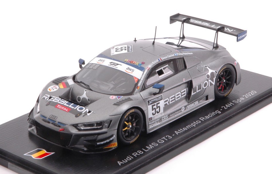 Modellino auto scala 1:43 Spark Model AUDI R8 GT3 24H SPA 2020 modellismo racing