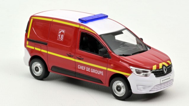 modellauto Auto Maßstab 1:43 Norev RENAULT EXPRESS 2021 POMPIERS CHEF DE GROUPE