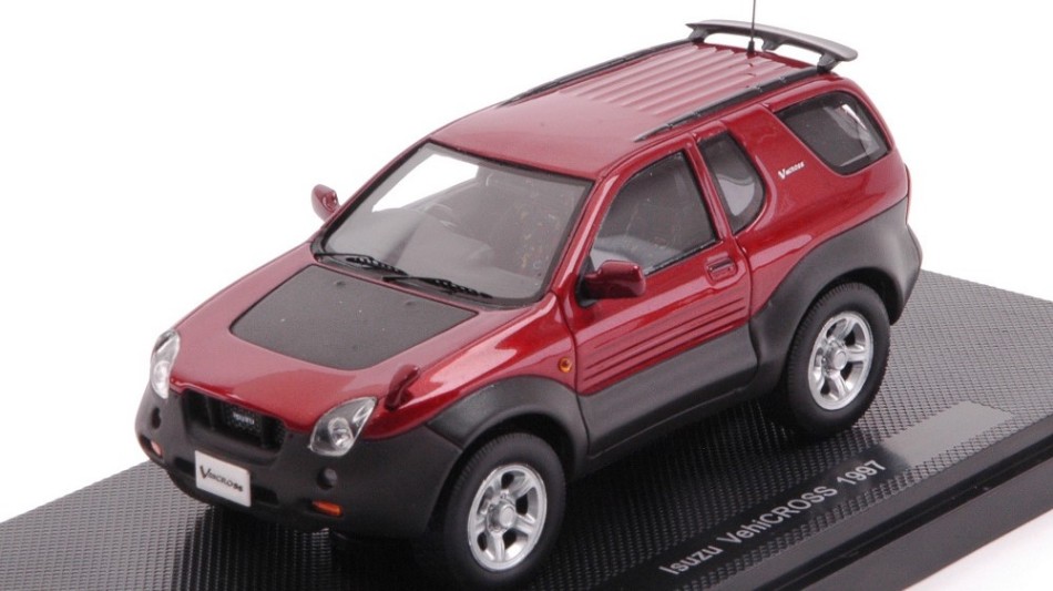 Model car 1:43 scale Ebbro ISUZU VEHICROSS 1997 RED racing vehicles car ...