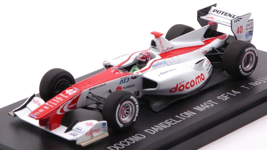 1:43 scale model car Ebbro DOCOMO DANDELION M4OT SUPER FORMULA 2014 f1 gp