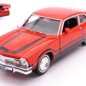 Modellino auto scala 1:24 MotorMax  FORD MAVERICK GRABBER 1974 ORANGEBLACK diecast modellismo statico