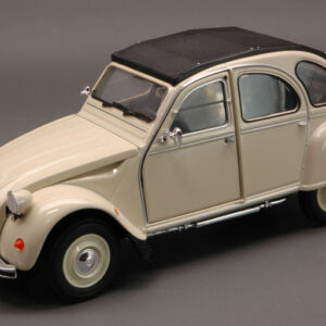 Modellino auto scala 1:24 Welly  CITROEN 2 CV 1982 CREAM  diecast modellismo statico