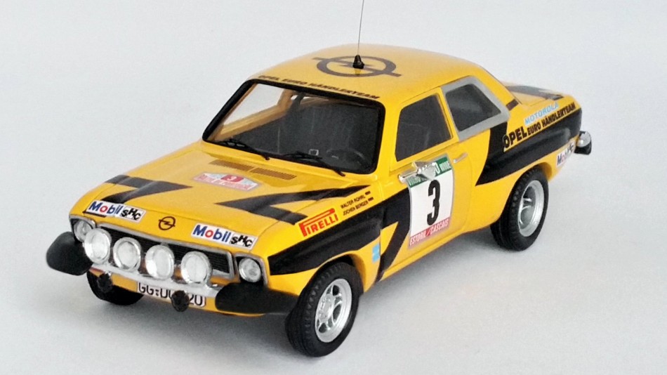 modellauto Rallye-Auto Maßstab 1:43 Trofeu OPEL ASCONA RALLYE VON PORTUGAL 1975