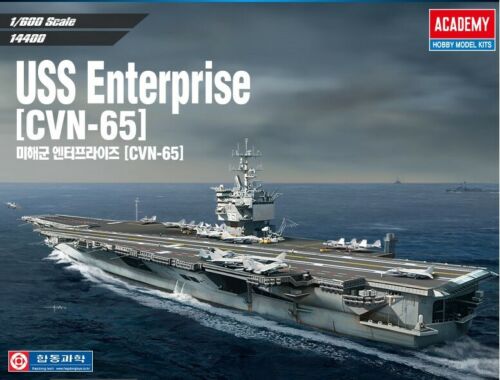 Modellino Nave Da Montare Model Kit Di Montaggio Academy USS ENTERPRISE CVN 65 KIT 1 600 