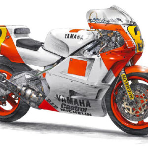 Modellino moto model kit di montaggio da montare Hasegawa  YAMAHA YZR500 E.LAWSON 1988 N.3 WORLD CHAMPION 500cc KIT 1:12 modellismo statico collezione