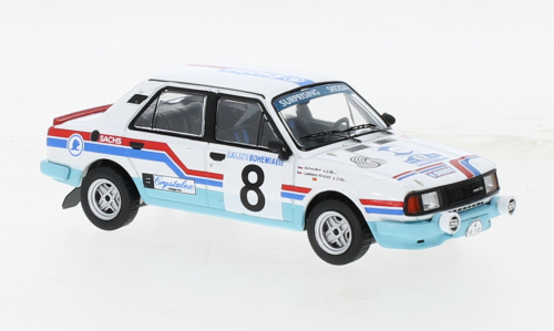Modellino auto rally scala 1:43 Ixo Model  SKODA 130 L N.8 RALLY BOHEMIA 1988 KRECEKMOTL rallye modellismo statico