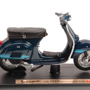 Modellino moto scala 1:18 Maisto  VESPA 125 ET3 PRIMAVERA 1976 BLUE modellismo statico collezione