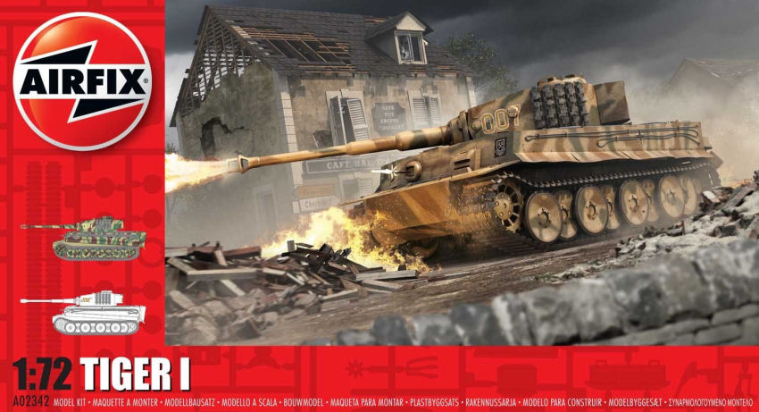 Modellino carri armati TANK model kit di montaggio Airfix  TIGER 1 KIT 1:72 m...