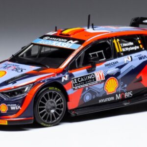 Modellino auto scala 1:43 Ixo HYUNDAI i20 N WRC RALLY MONTE CARLO 2022 diecast modellismo statico