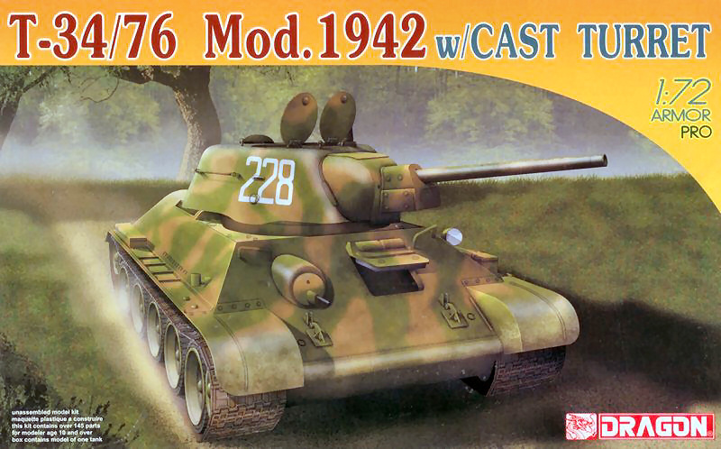 Model tanks TANK model assembly kit Dragon T-3476 MOD.1942 CA...