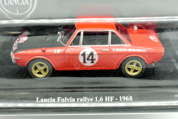 Modellino auto scala 1:43 Lancia Fulvia Rallye 1.6 HF diecast modellismo statico da collezione norev - immagine 4
