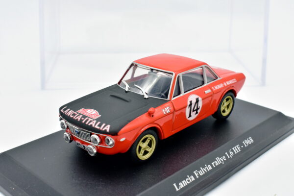 Modellino auto scala 1:43 Lancia Fulvia Rallye 1.6 HF diecast modellismo statico da collezione norev - immagine 2