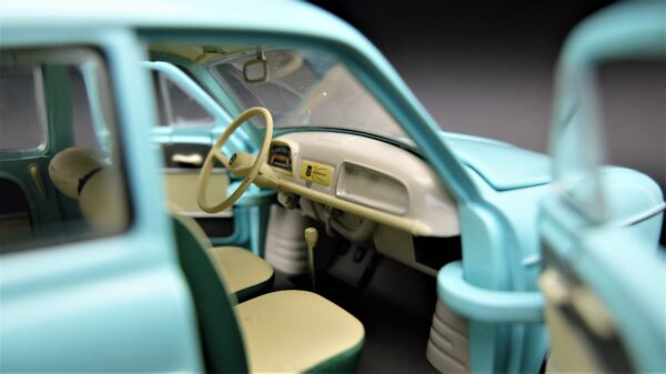 Modellino auto Renault Dauphine 850 scala 1/24 diecast collezione modellismo - immagine 6
