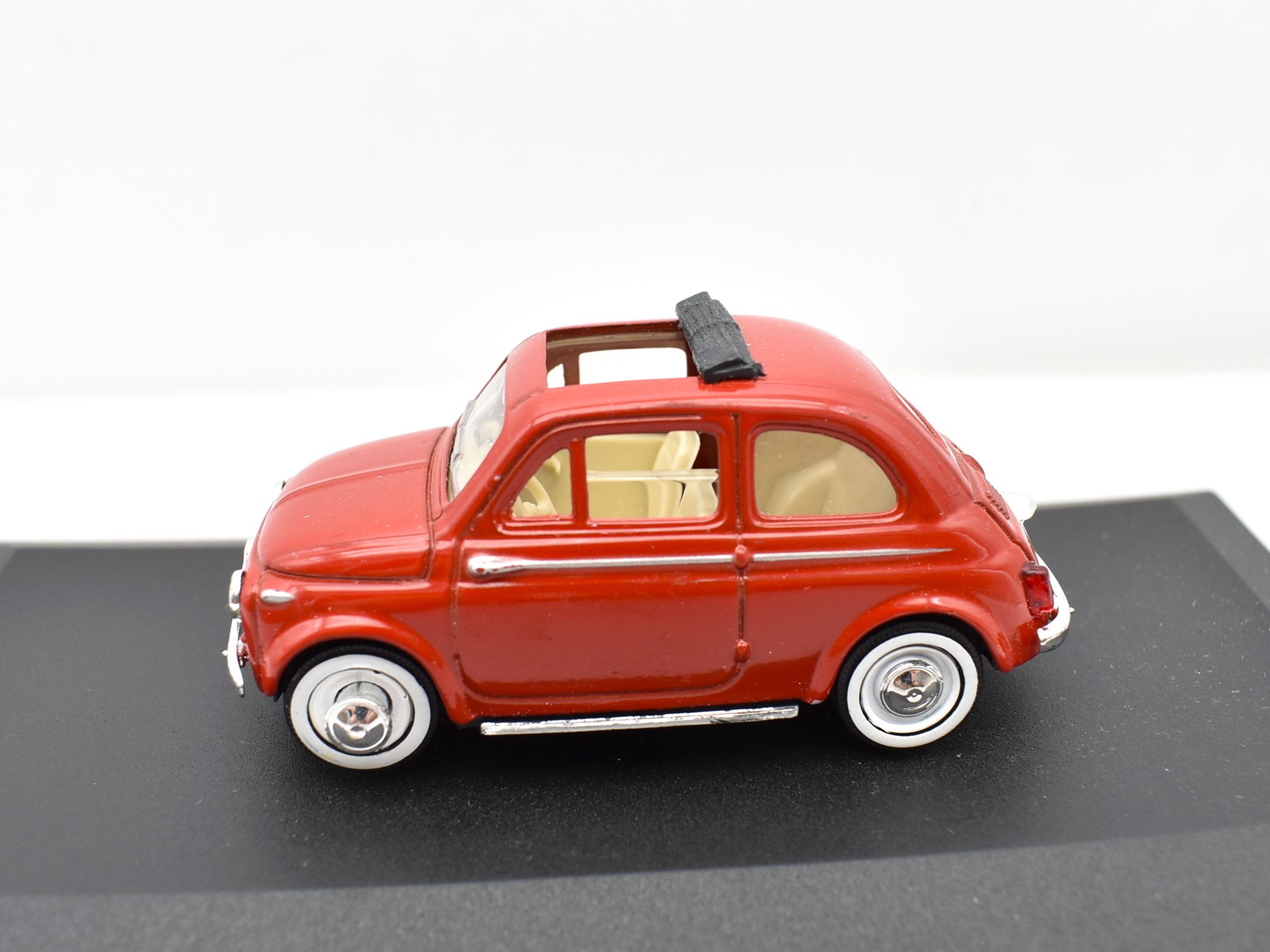 Coche Coche escala 1:43 Fiat 500 rojo miniaturas automodelismocolecciónsolido