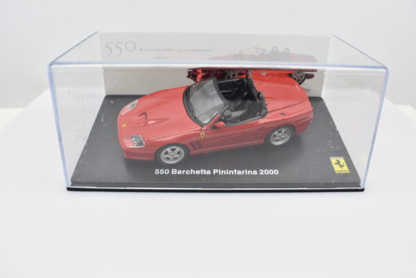 Modellino auto scala 1:43 Ferrari GT Collection 550 Barchetta Pinifarina diecast modellismo da collezione - immagine 4