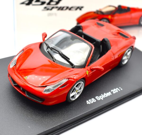 Modellino auto scala 1:43 Ferrari GT Collection 458 Spider diecast modellismo da collezione