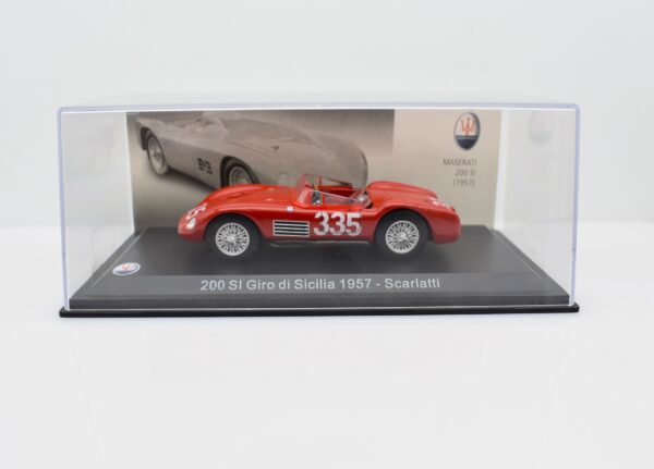 Modellino auto scala 1:43 Maserati 200 SI diecast modellismo da collezione - immagine 4